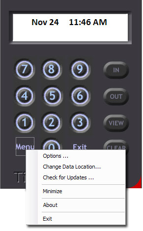 TimePilot PC menu TimePilot PC menu