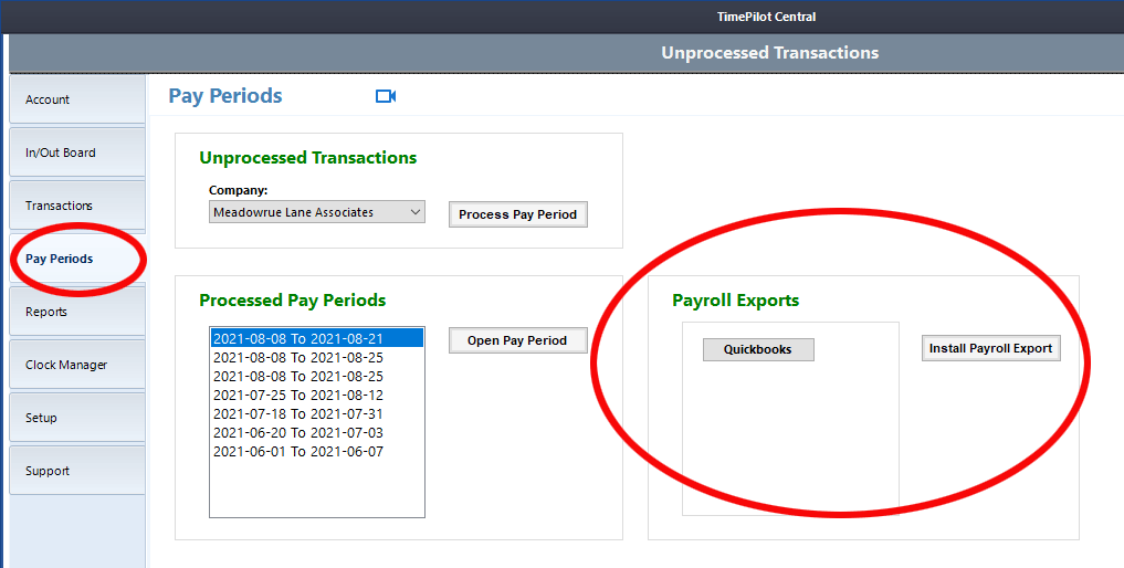 To install a Payroll Export, go to the Pay Periods screen and click the 'Install Payroll Export' button. You can have more than one export installed. To install a Payroll Export, go to the Pay Periods screen and click the 'Install Payroll Export' button. You can have more than one export installed.