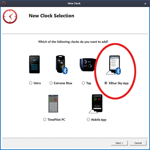 New Clock screen New Clock screen