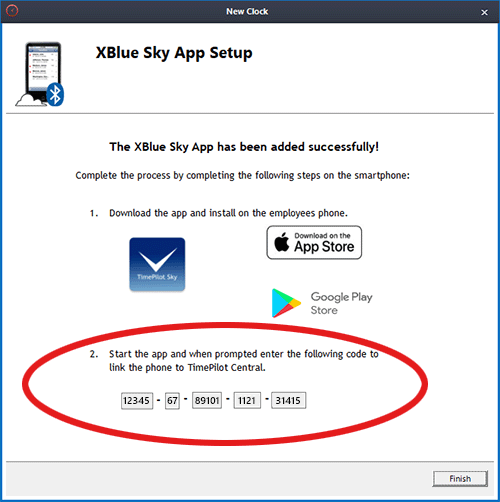 The registration code connects the TimePilot software and your phone. The registration code connects the TimePilot software and your phone.