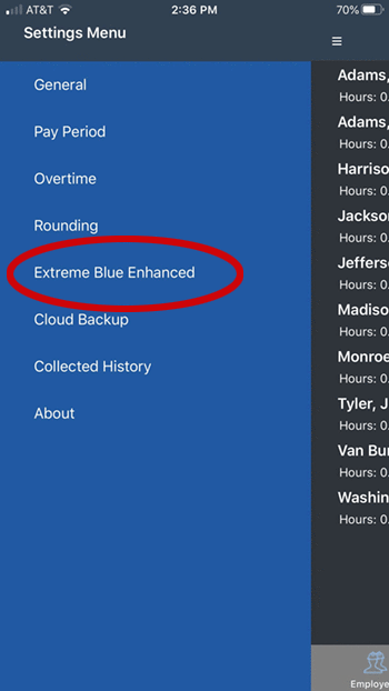 Settings Menu Settings Menu